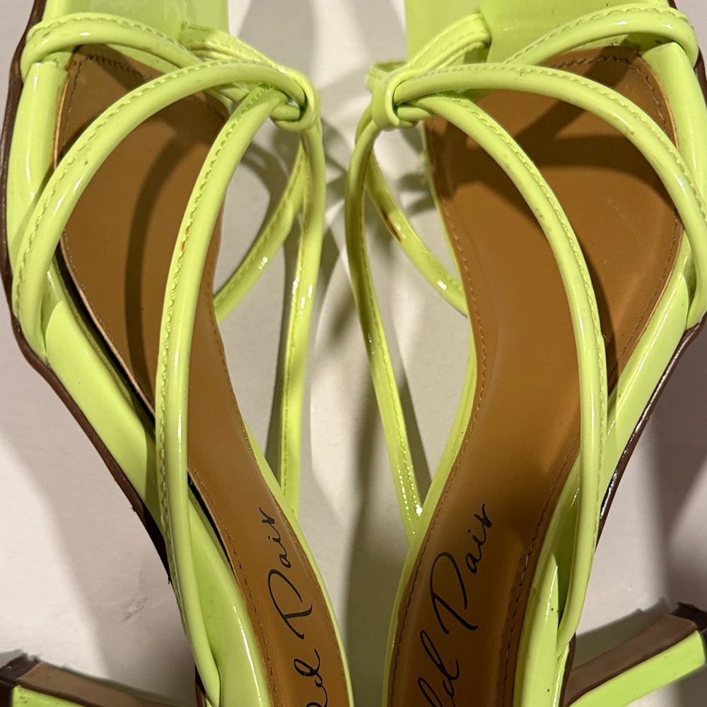 Wild Pair Bright Yellow Women's Sandals - Picture 4 of 7